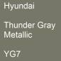 Preview: Hyundai, Thunder Gray Metallic, YG7.